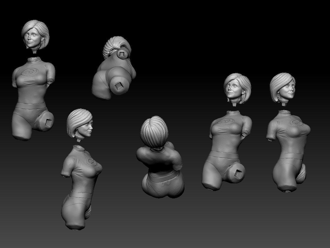 Elastigirl (Incredibles) - 3D Print - Fan Art - 75mm and 180mm SFW