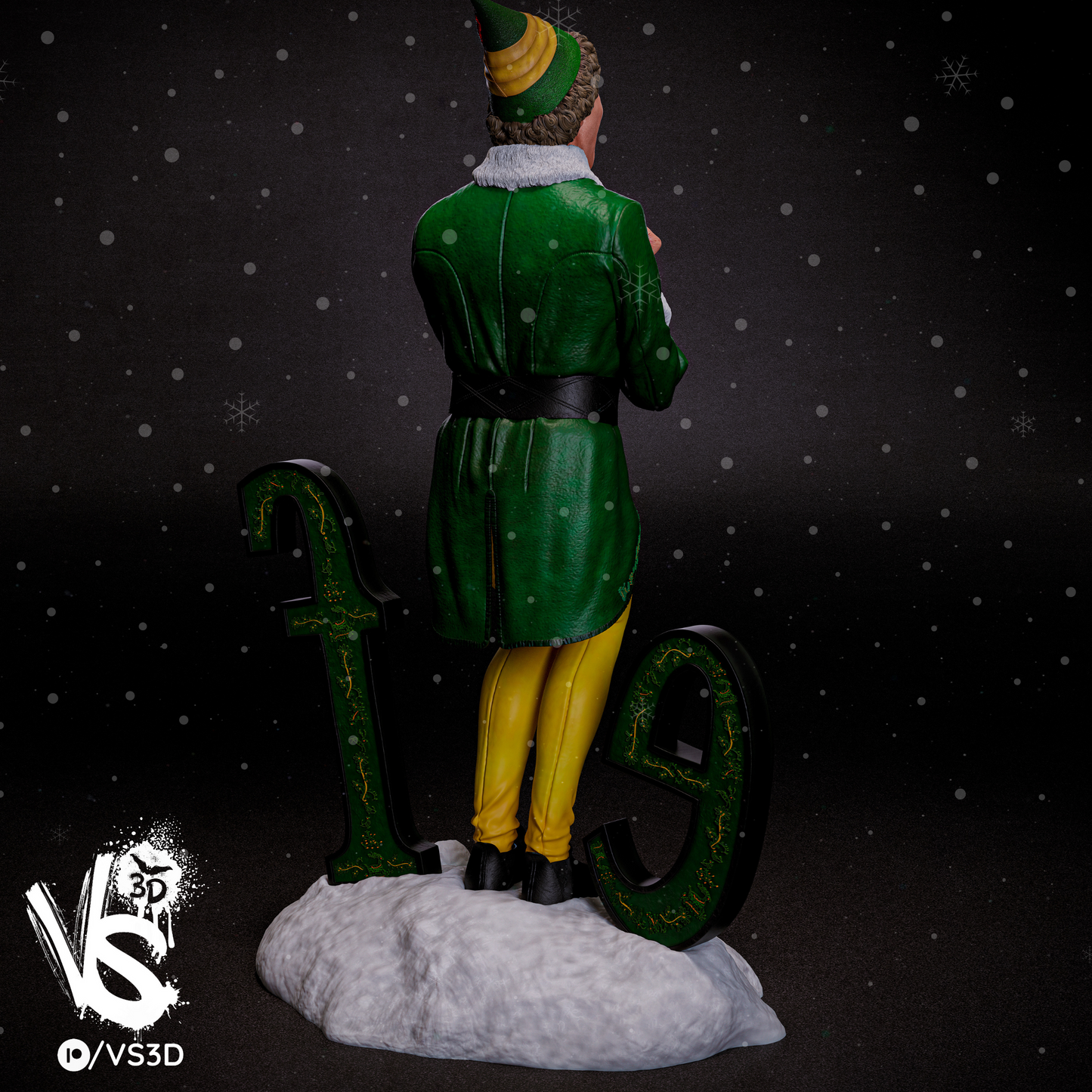Buddy the Elf (Elf) - Sculpt - 3d Printed Model Kit