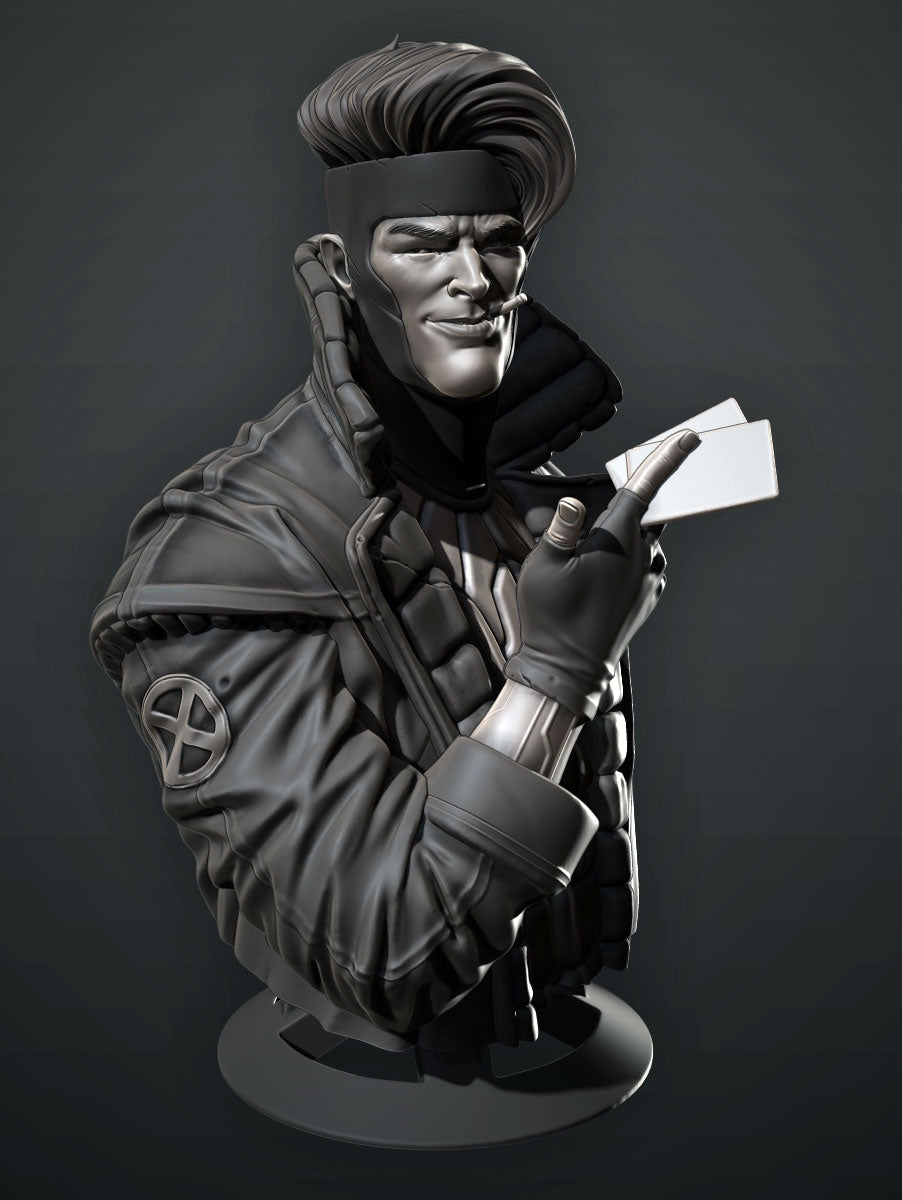 Gambit Bust - 3D Printed Model Bust kit
