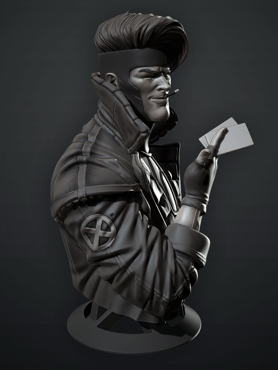Gambit Bust - 3D Printed Model Bust kit
