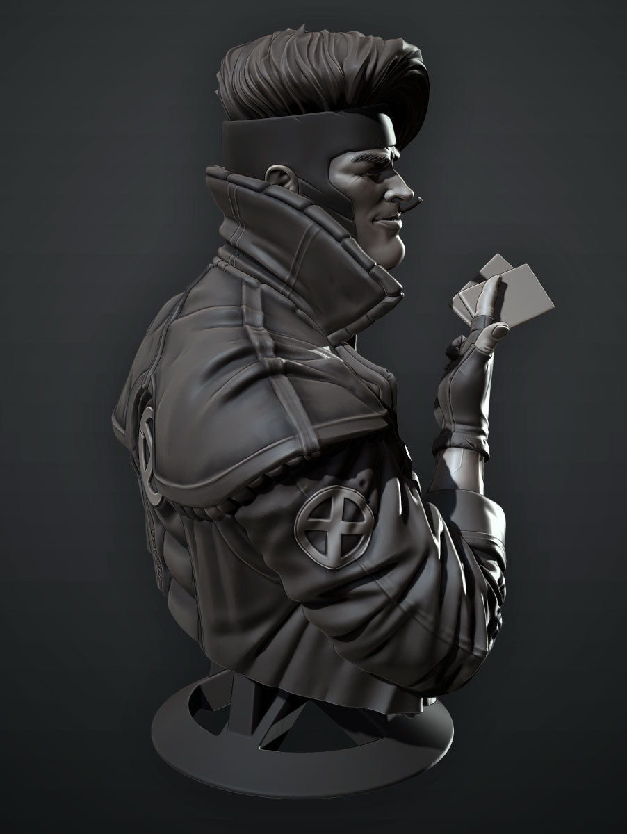 Gambit Bust - 3D Printed Model Bust kit