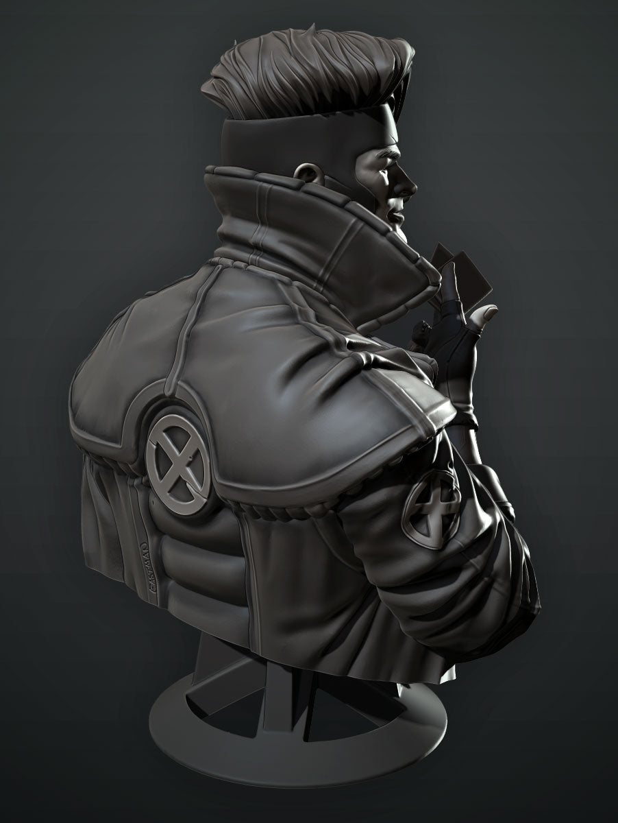 Gambit Bust - 3D Printed Model Bust kit