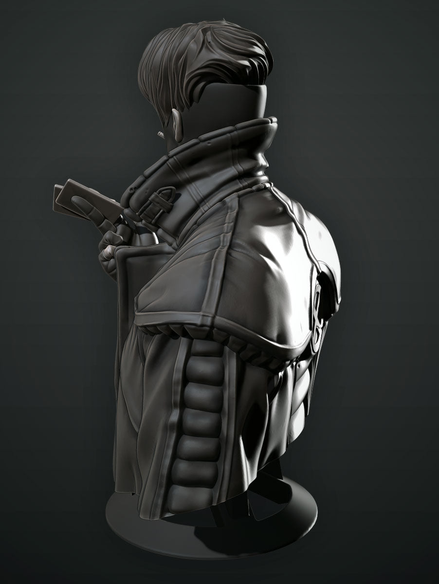 Gambit Bust - 3D Printed Model Bust kit