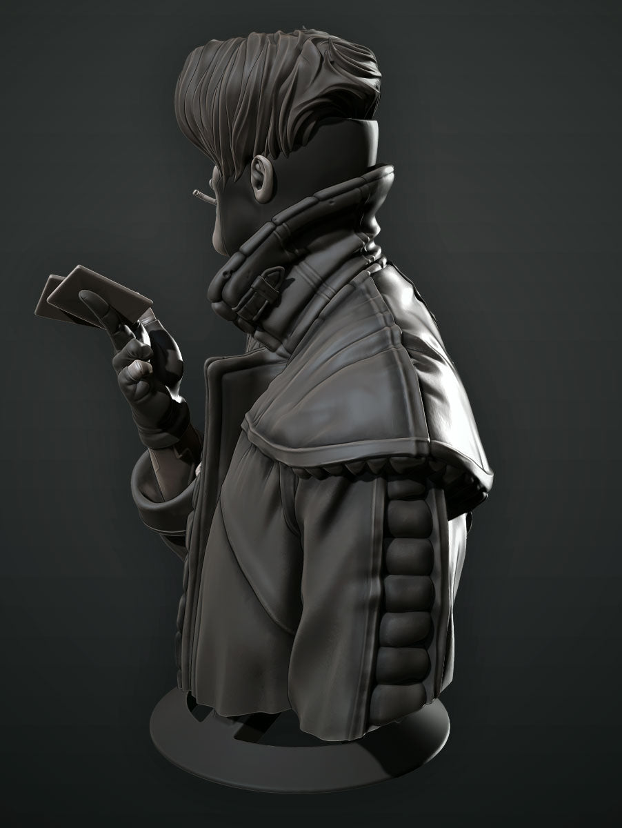 Gambit Bust - 3D Printed Model Bust kit
