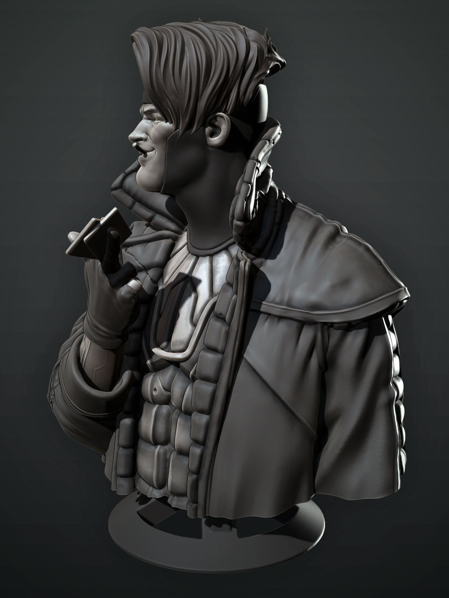 Gambit Bust - 3D Printed Model Bust kit
