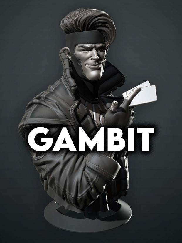 Gambit Bust - 3D Printed Model Bust kit