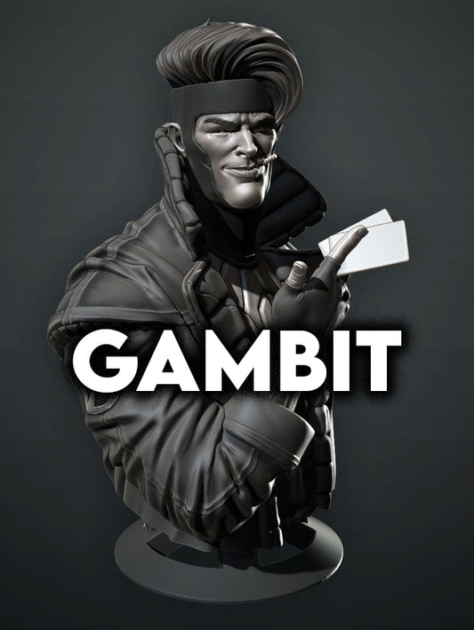 Gambit Bust - 3D Printed Model Bust kit
