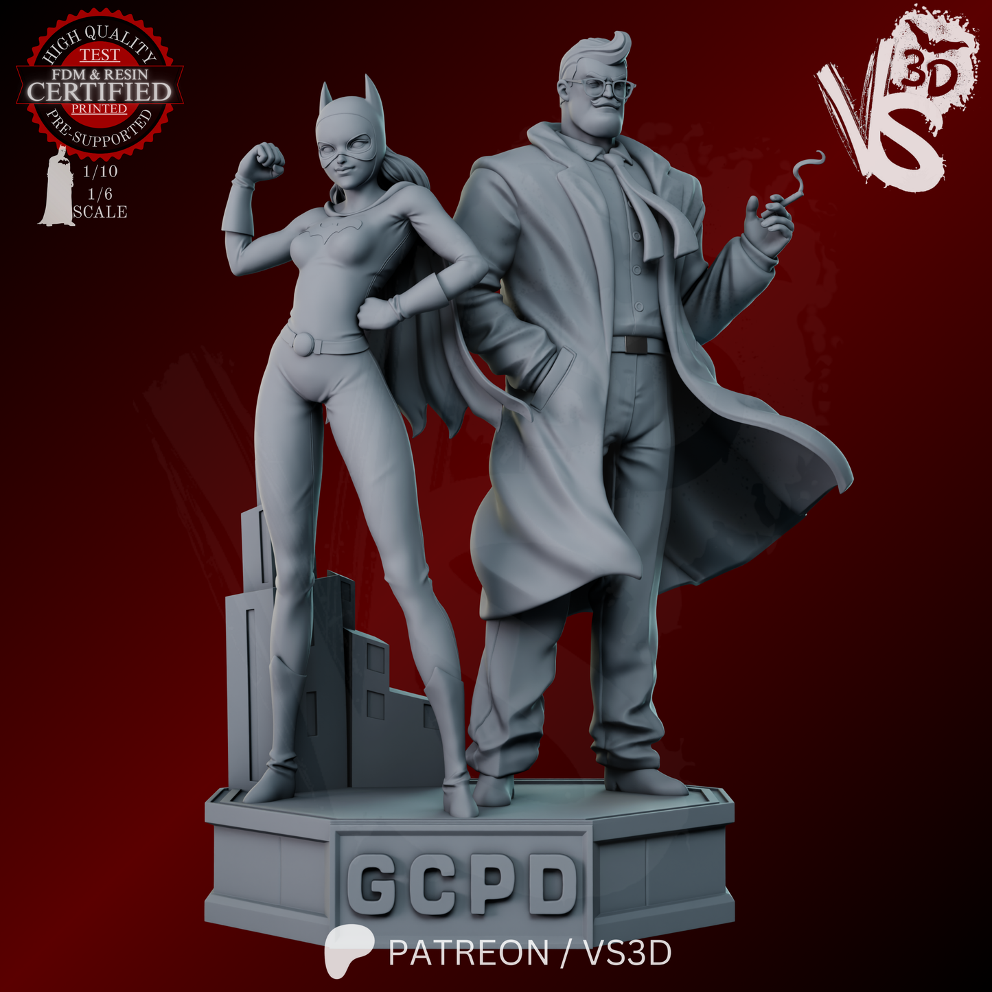 Jim and Barb (TAS) - Sculpt - 3d Printed Model Kit
