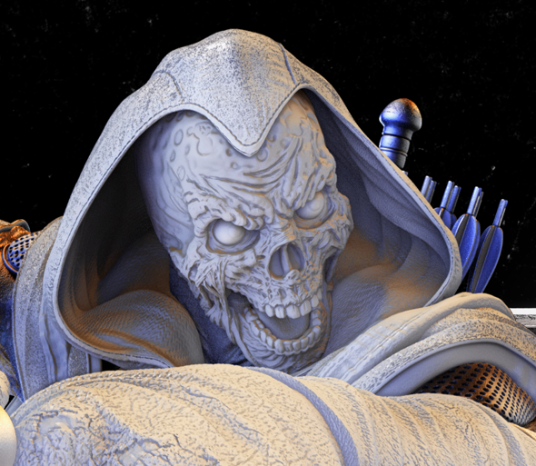 Taskmaster (Fan Art) Bust - 4 or 8 scale (290mm or 145mm) - 3D Print