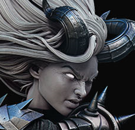 Magik (Fan Art) Statue - 6 or 12 scale (500mm - 250mm tall)- 3D Print kit