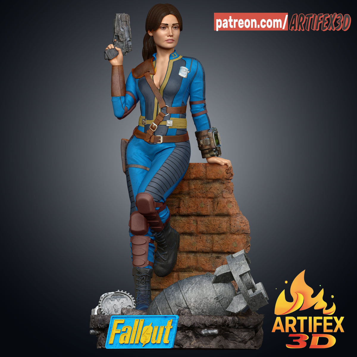 Fallout - Lucy MacLean  - 3D Printed Fan Art