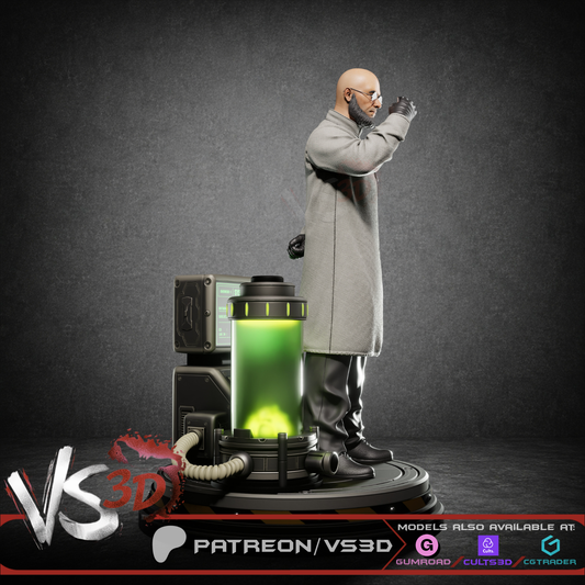 Hugo Strange - 3D Printed Model - 8 Scale