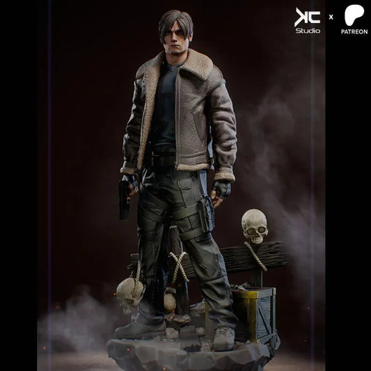 Leon (Resident Evil) - 3D Printed Fan Art -Unpainted and Unassembled 10 and 6 scale