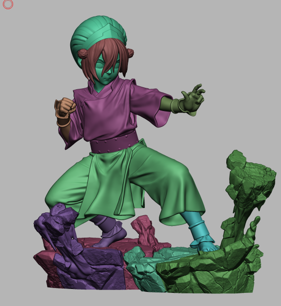 Toph (Avatar) - Fan Art - 3D Print Model Kit - 1:6 Scale
