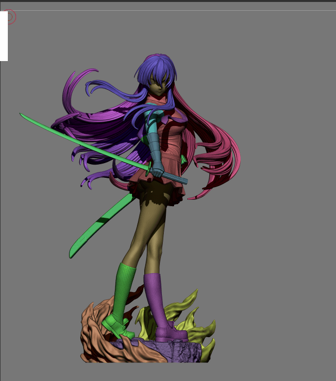 Akame (Akame ga Kill!) - 3D Printed Model Kit - 1:6 scale (Fan Art)