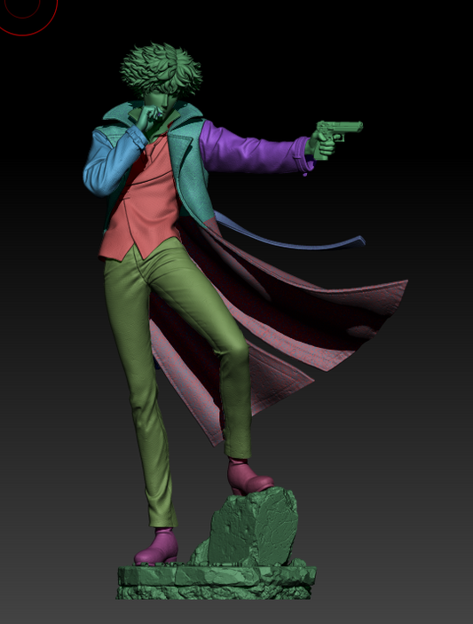 Spike Cowboy Bebop - 3D Printed Statue 6 and 9 Scale