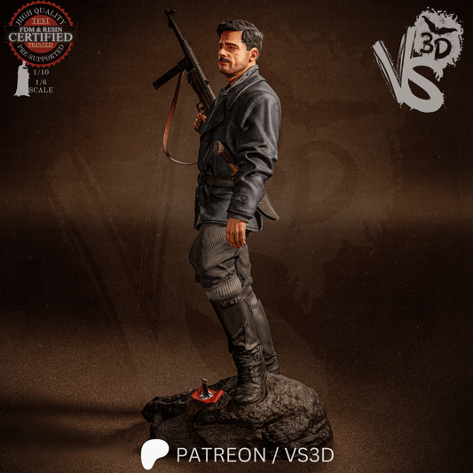 Aldo Rain (Inglorious Basterds) - Sculpt - 3d Printed Model Kit