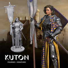 Joan of Arc - 3D Printed Fan Art - Full Figure / Bust (Kuton)