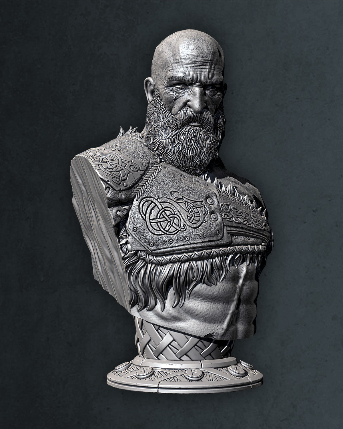 Krakos God of War Bust - Small and Medium 108 -197mm - Unpainted