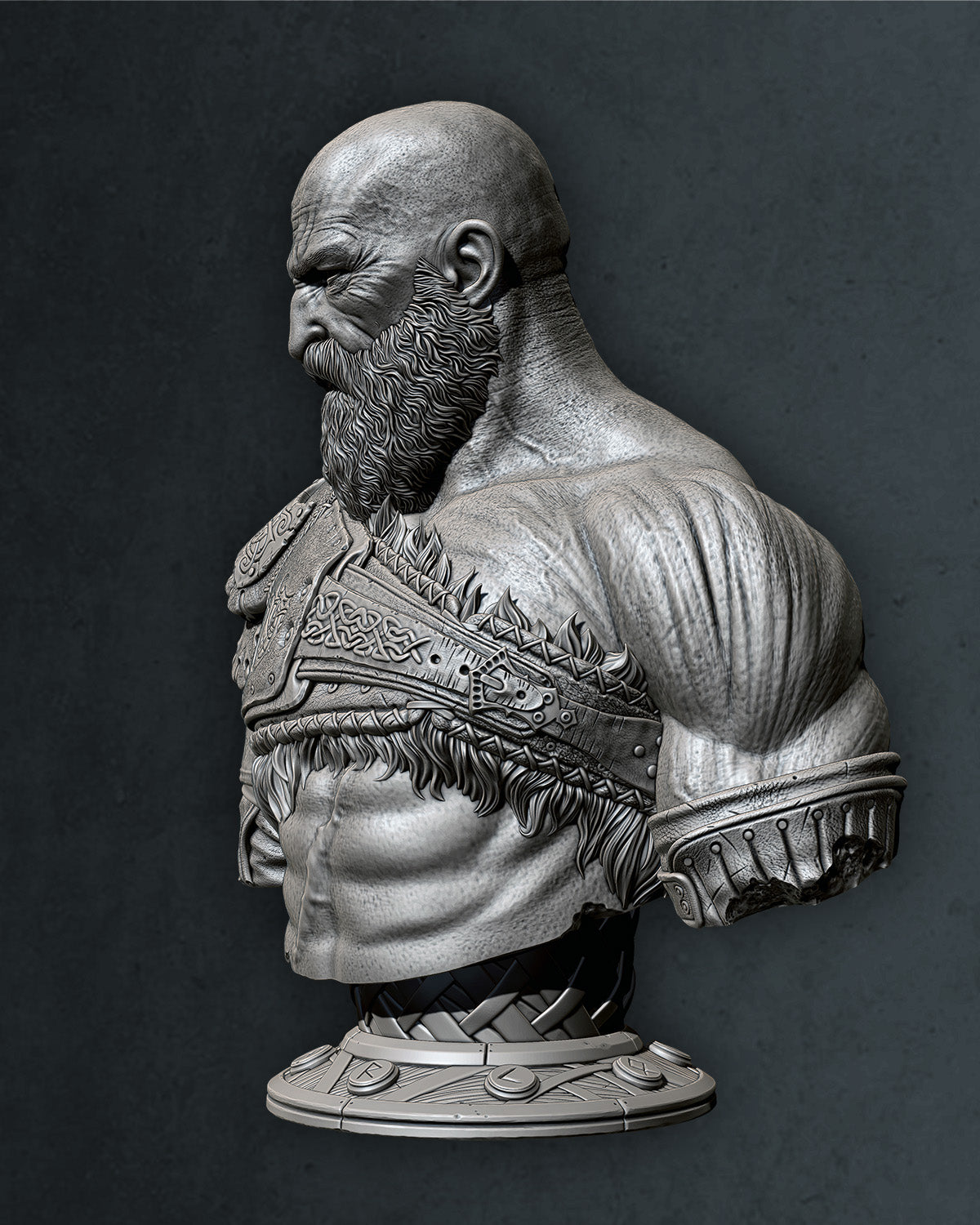 Krakos God of War Bust - Small and Medium 108 -197mm - Unpainted