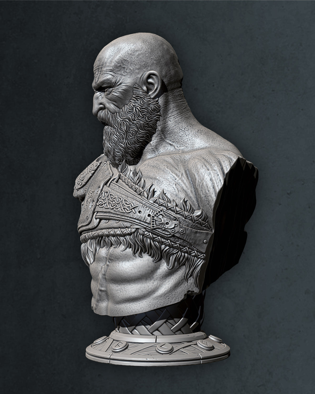 Krakos God of War Bust - Small and Medium 108 -197mm - Unpainted