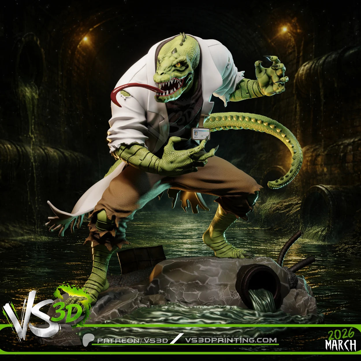 Lizard (STAS) - 3D Model Kit - 1:6 Scale