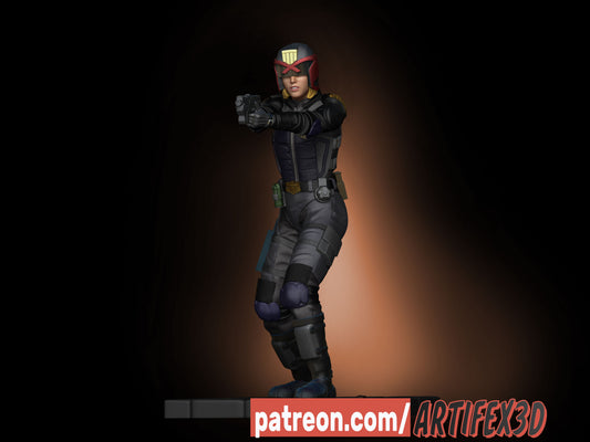 Cassandra Anderson (Judge Dredd) 180mm 3D Printed Statue