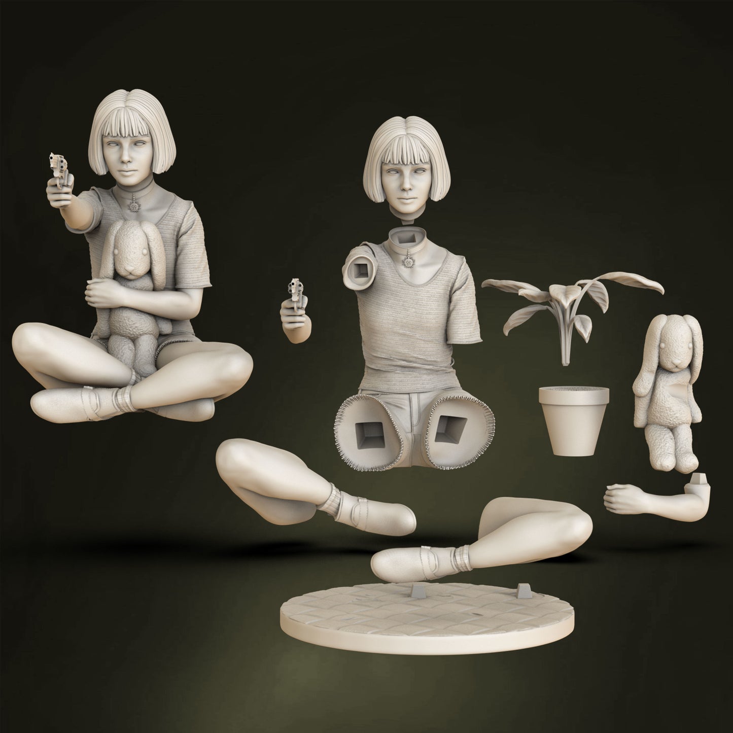 Mathilda (Leon Movie) 3D Print model - Fan Art - 75mm and 180mm