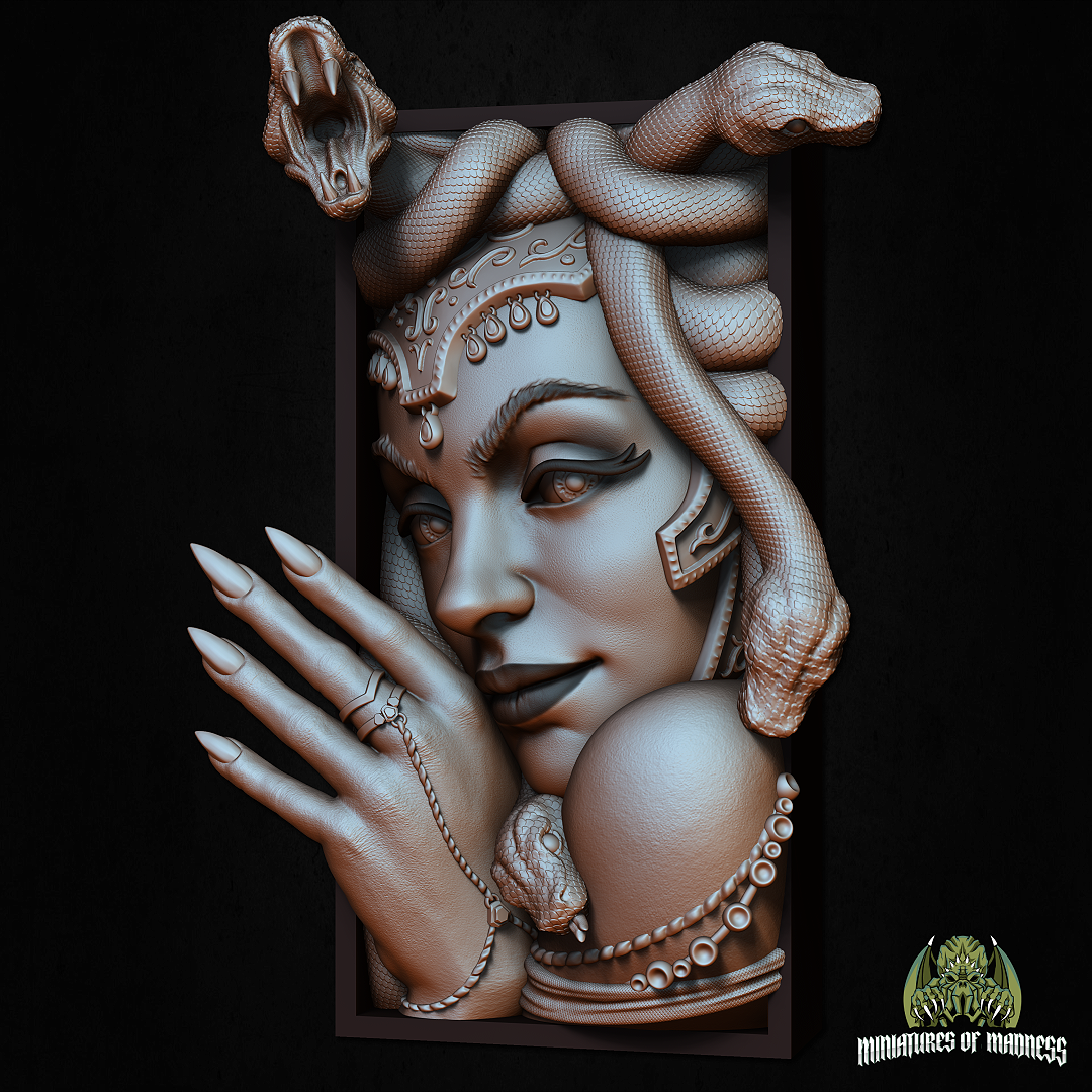 Medusa Bookend (3D Print Kit) - ready for painting