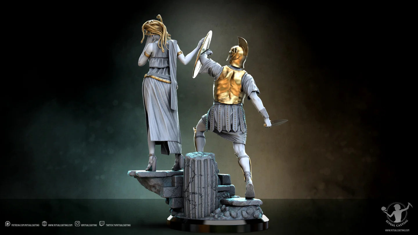 Medusa - Cursed Priestess of Athena - 3D printed - 10th scale