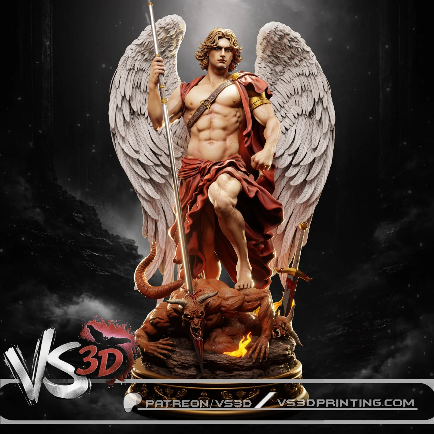Saint Michael Archangel - 3D Printed Statue