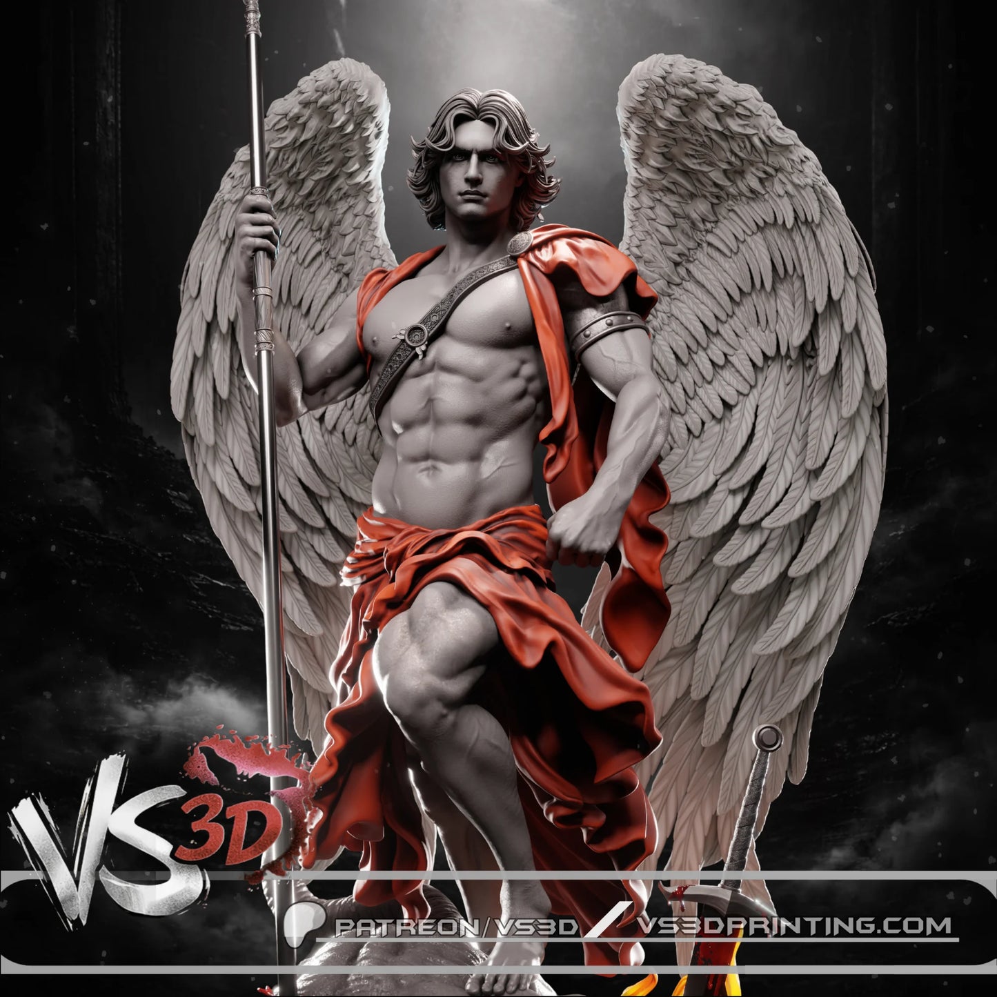 Saint Michael Archangel - 3D Printed Statue