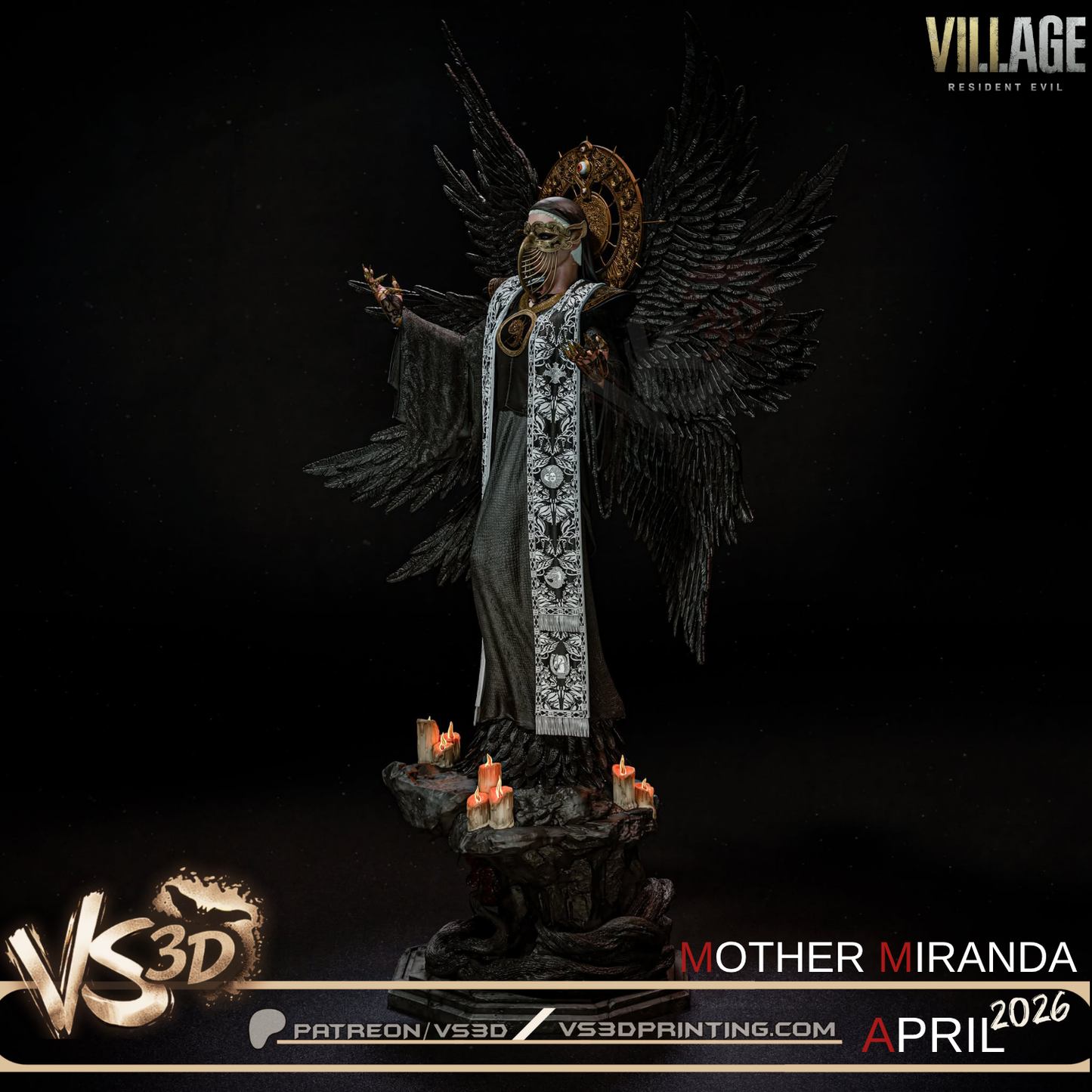 Mother Miranda -Resident Evil - 3d Printed Statue - 10 Scale