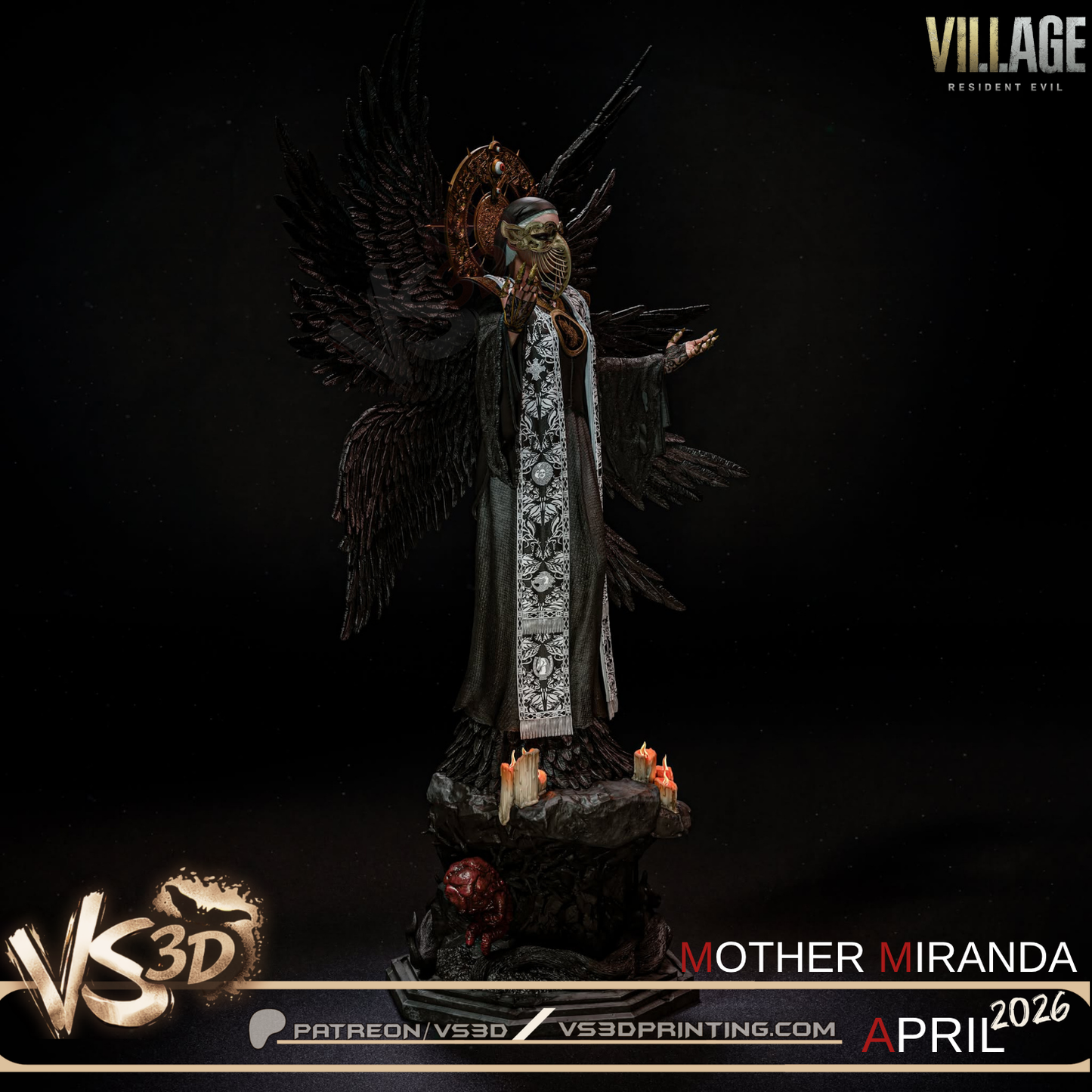 Mother Miranda -Resident Evil - 3d Printed Statue - 10 Scale