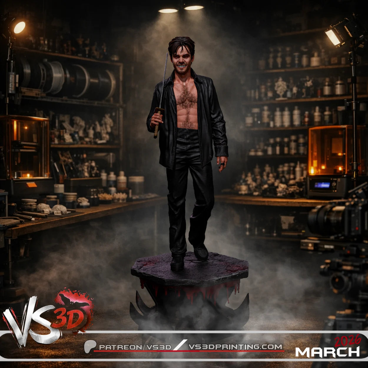 Deacon Frost (Blade) - 3D Model Kit - 10 Scale