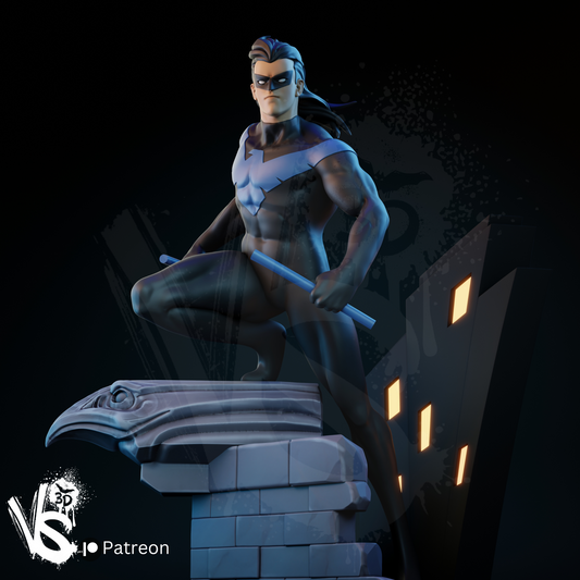 Nightwing (TAS) - Unpainted and Unassembled 3D Print Kit