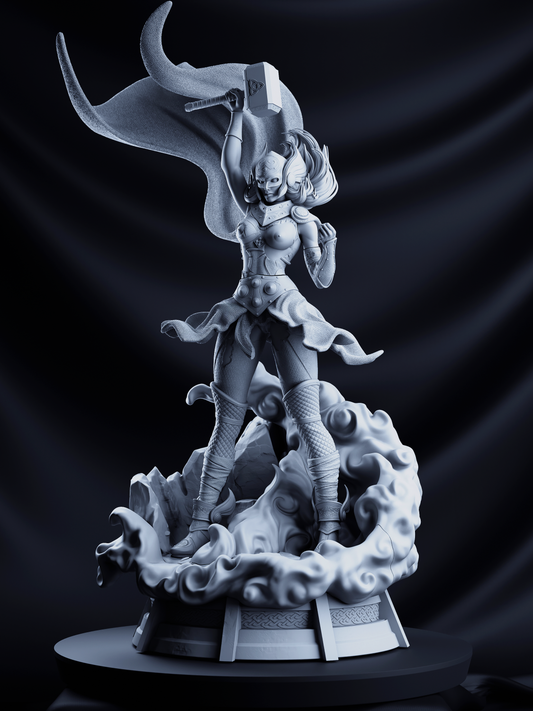Jane Foster - Lady Thor - 3D Printed Statue Bust - 2 Heads