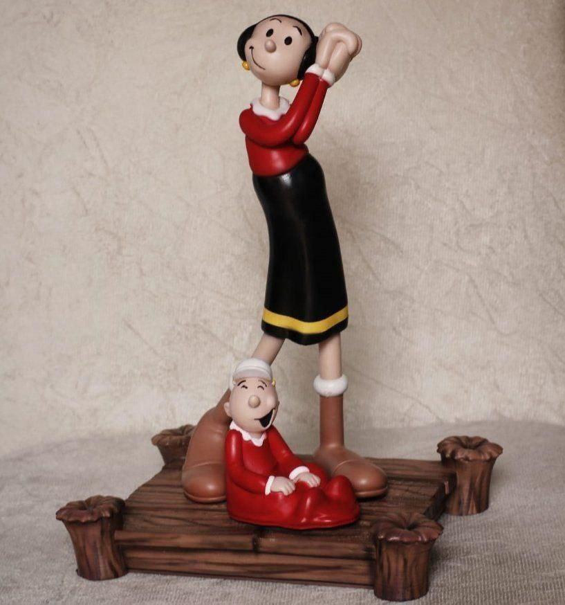 Olive Oyl - Popeye 3d Print, Unpainted and Unassembled (H = 250mm)