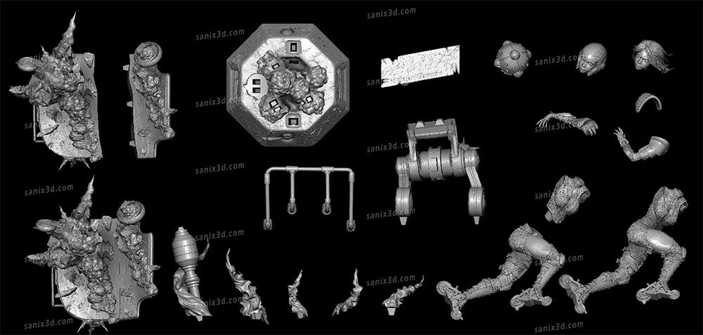 Alita - Battle Angel (Fan Art) - 3D printed model kit