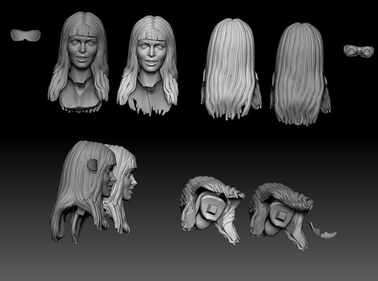 Phantom Lady (DC) - 3D Print - Fan Art - 75mm and 180mm