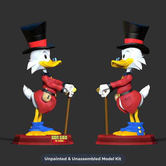 Scrooge McDuck - 3D Printed Statue Model Kit- 200mm