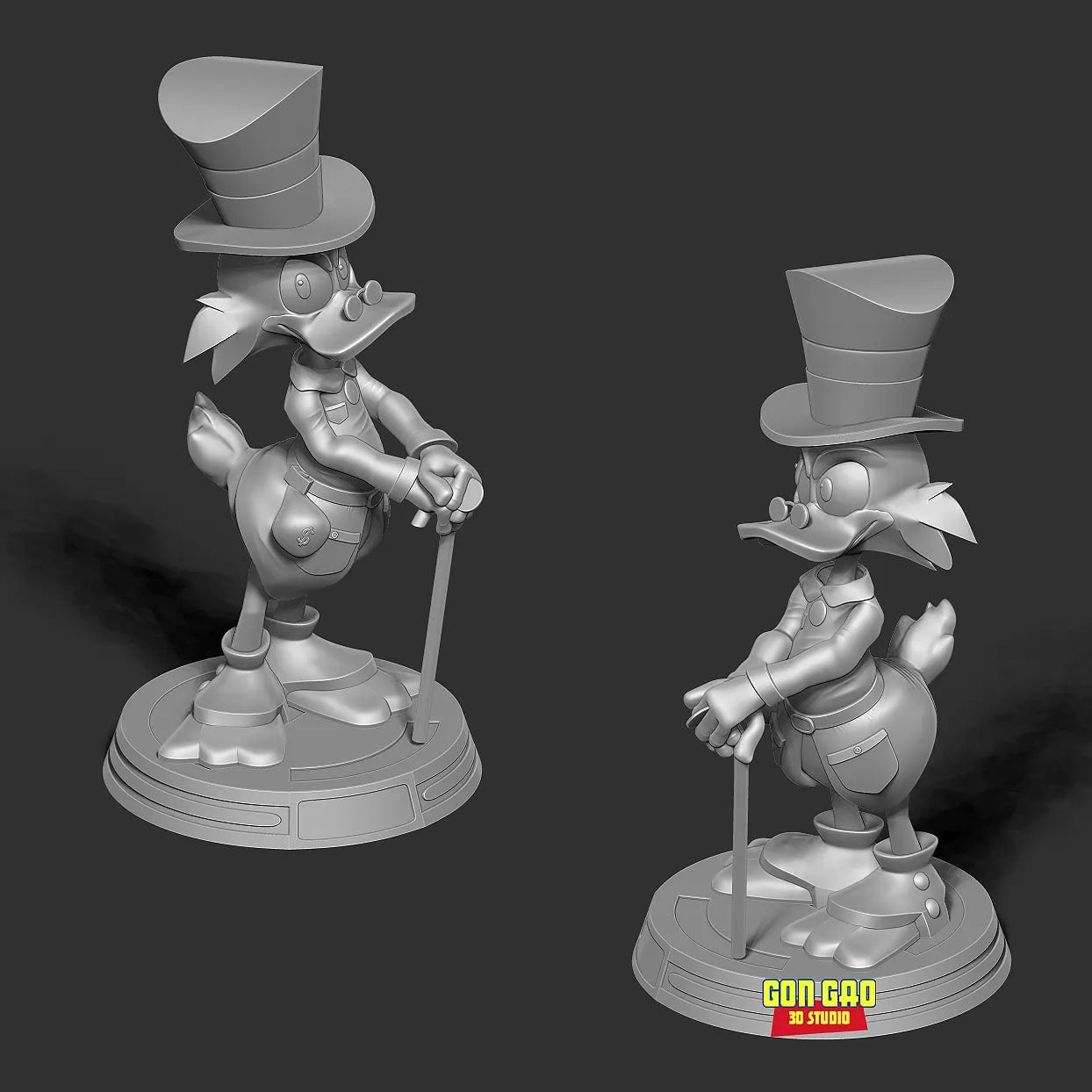 Scrooge McDuck - 3D Printed Statue Model Kit- 200mm