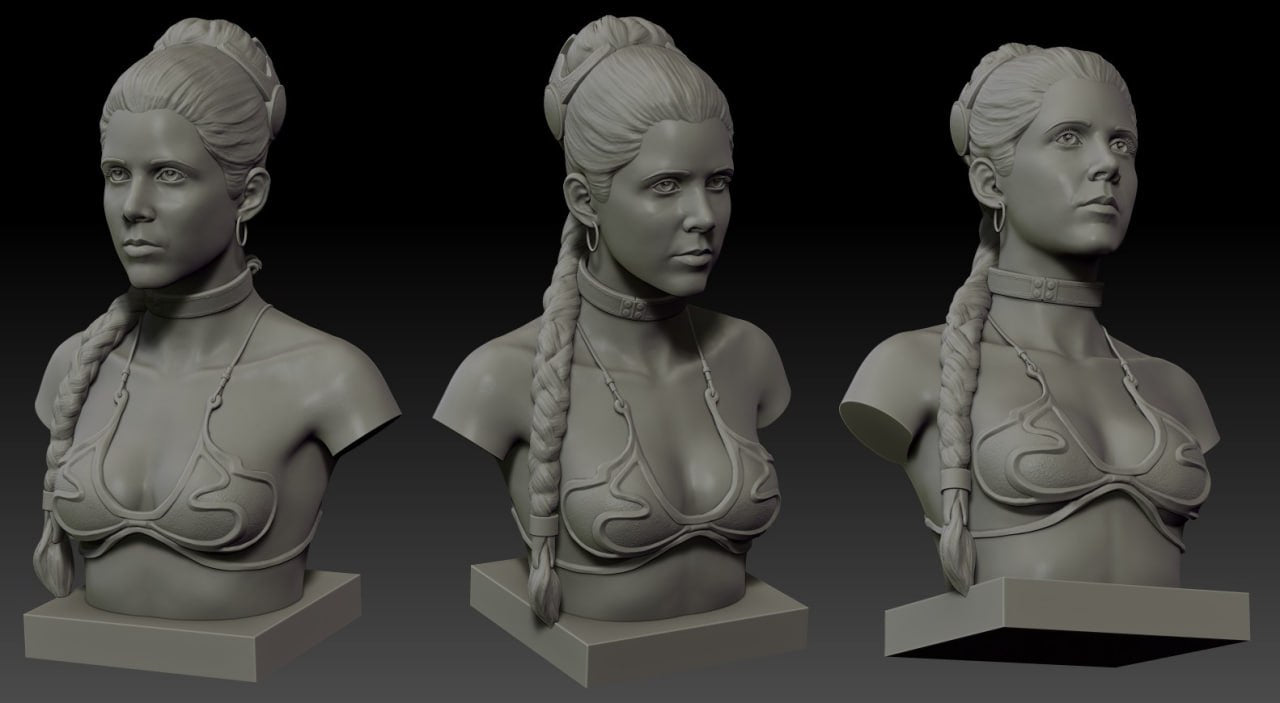 Princess Leia Bust - Star Wars - 97mm
