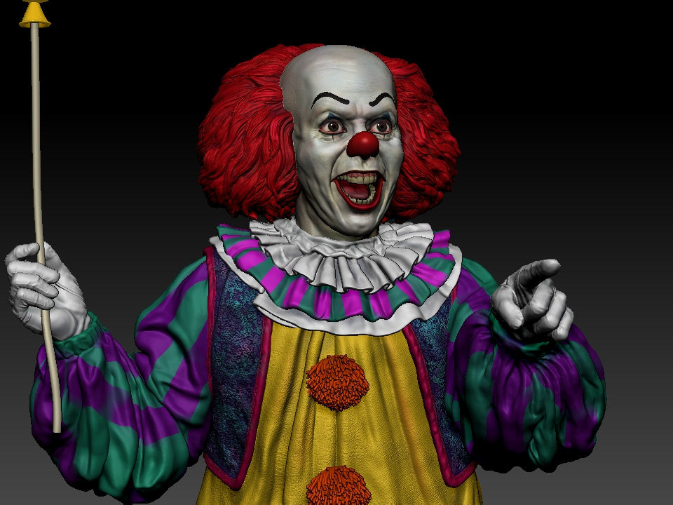 Pennywise - 3D Printed Statue - 8 Scale