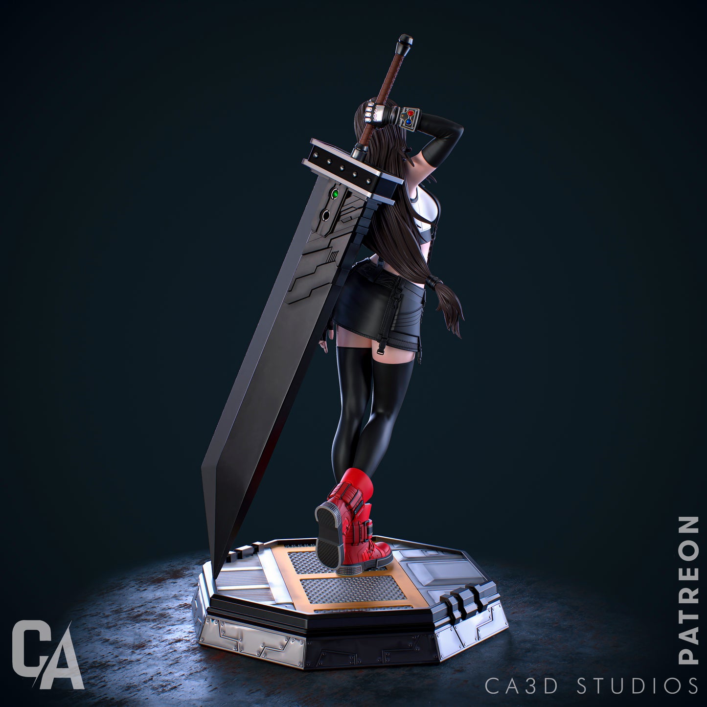 Tifa - Final Fantasy 3D Printed Statue -  Various Scales