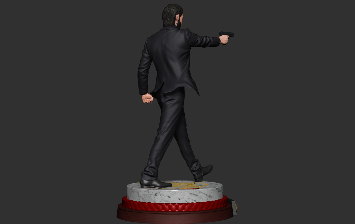 John Wick Statue - 3D Printed Model - Unpainted and unassembled