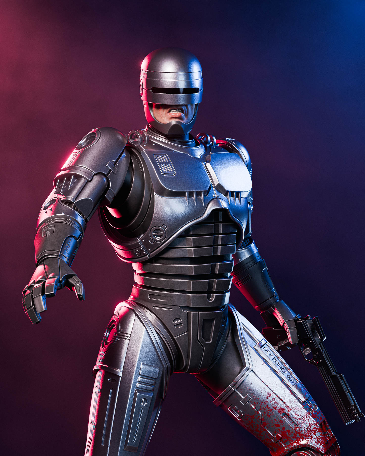 Robocop - 3D Printed Model Kit - 1:6 or 1:9 scale (Fan Art)
