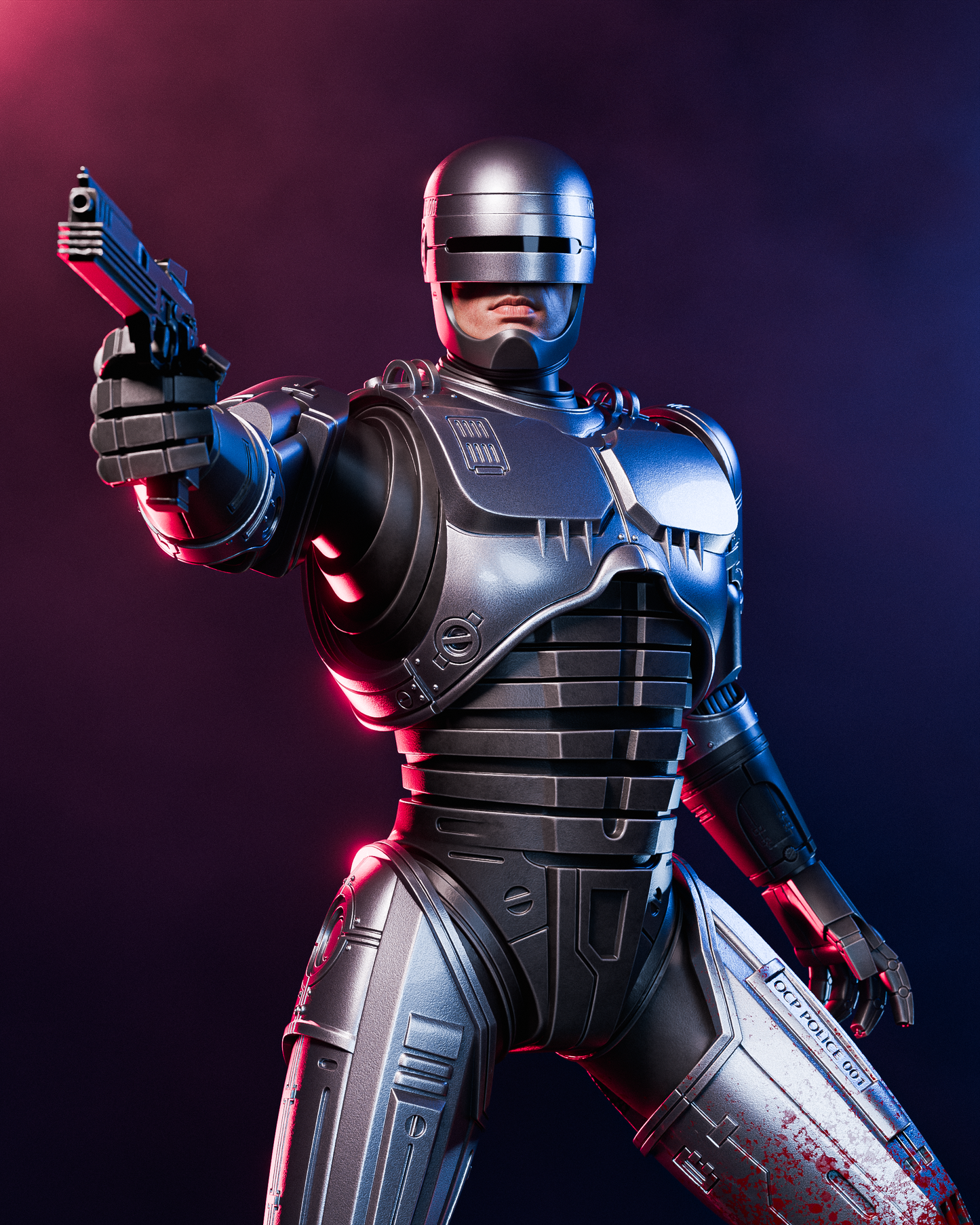 Robocop - 3D Printed Model Kit - 1:6 or 1:9 scale (Fan Art)