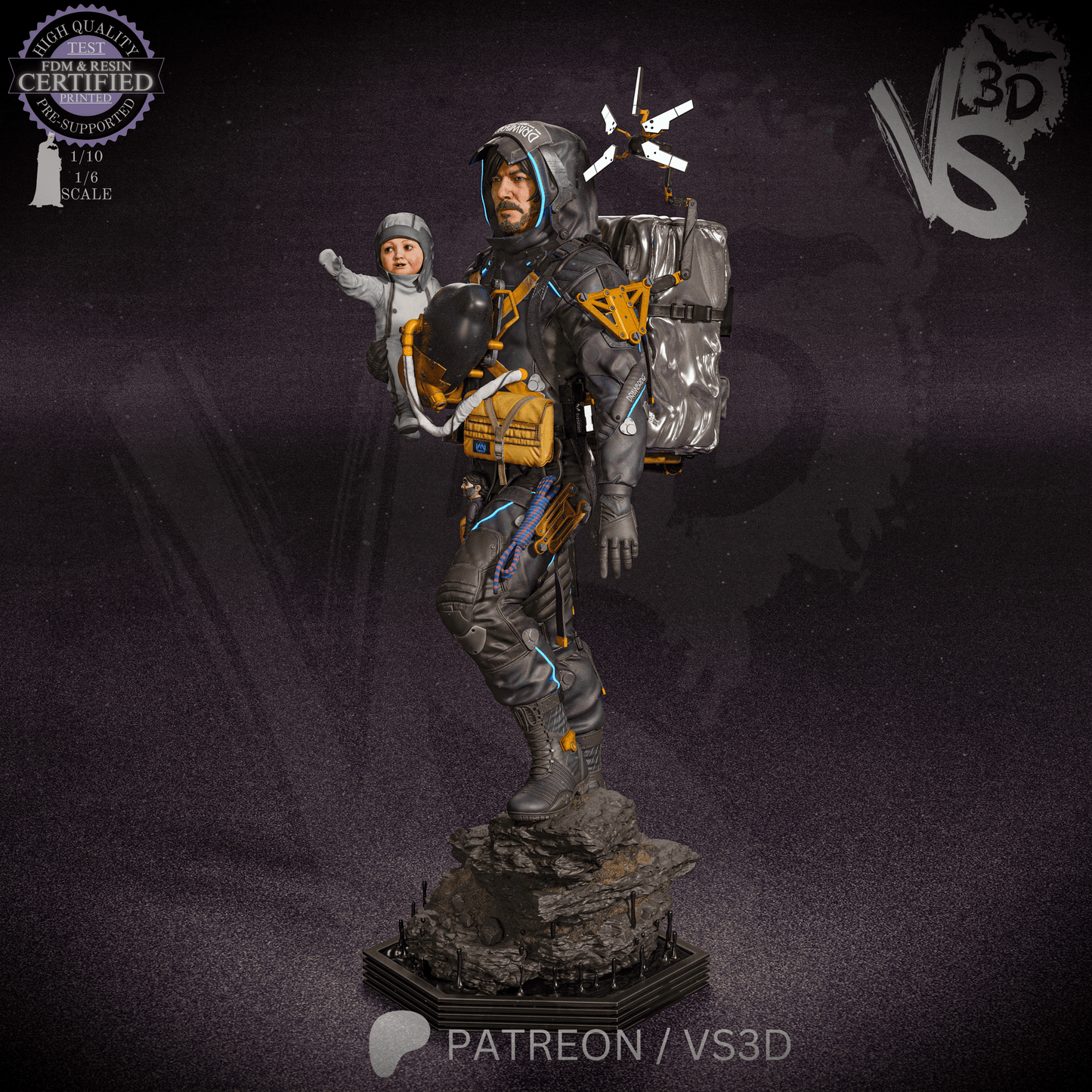 Sam Porter Bridges (Death Stranding) - Fan Art - 3D Print Kit