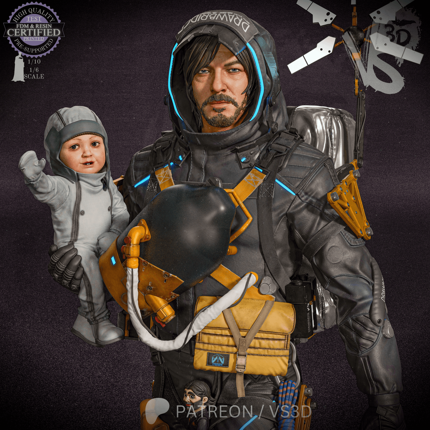 Sam Porter Bridges (Death Stranding) - Fan Art - 3D Print Kit